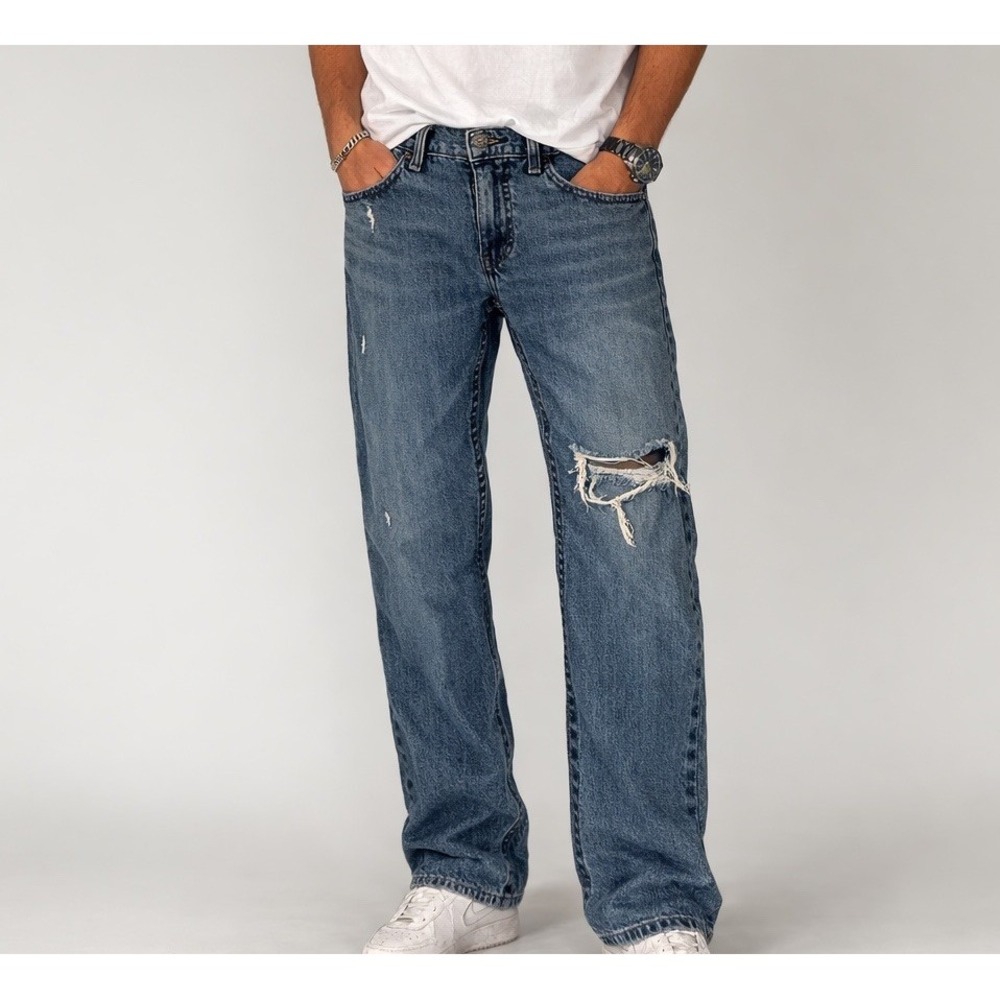 Levi's 512 Taper Jeans Men's 29X30 Distressed Denim 90's Y2K (28833-1102)